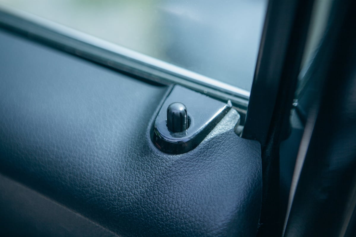 Hook lock fitted to Mercedes Sprinter rear door